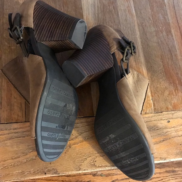 Franco Sarto Peep Toe Heels. - Picture 5 of 7